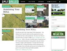 Tablet Screenshot of golfballed.com